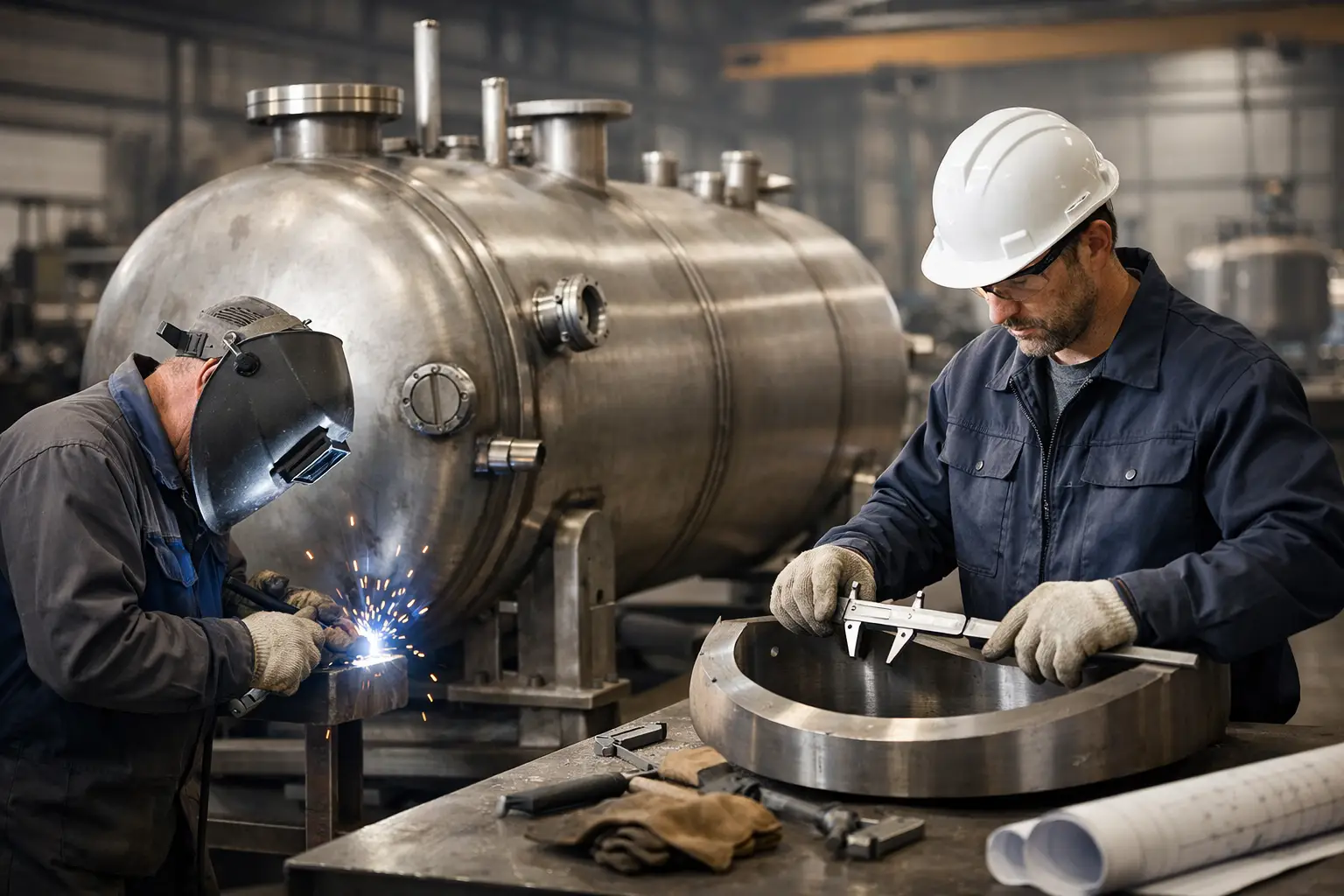 Caldeiraria industrial sob medida na prática