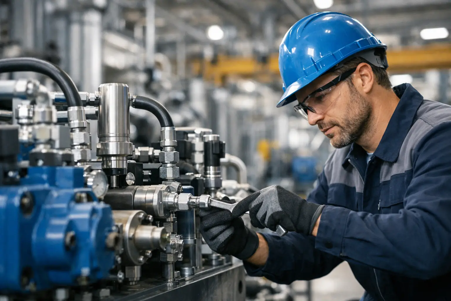 Guia de manutenção hidráulica industrial