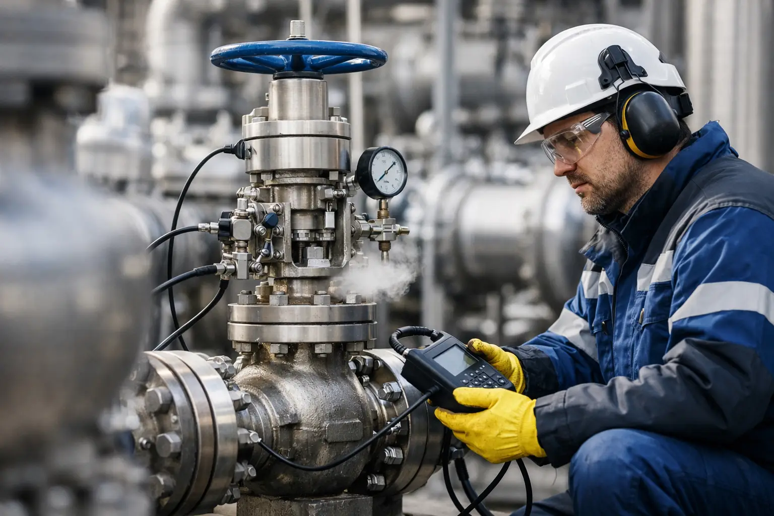 Como testar válvulas industriais com segurança